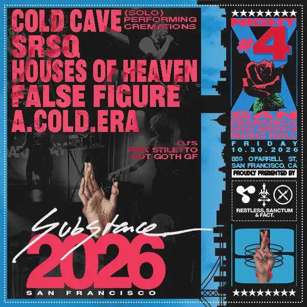 Flyer for Cold Cave (solo), SRSQ