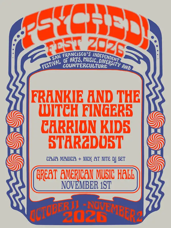 Flyer for Frankie and The Witch Fingers