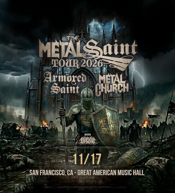 Flyer for ARMORED SAINT/ METAL CHURCH