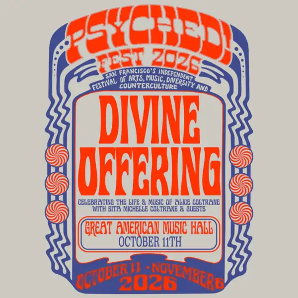 Flyer for Divine Offering: Celebrating the Legacy of Alice Coltrane