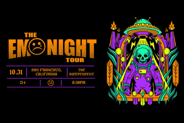 Flyer for The Emo Night Tour