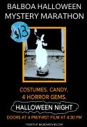 Poster for Balboa Halloween Mystery Marathon